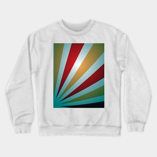 Sunburst Abstract Art Crewneck Sweatshirt by BruceALMIGHTY Baker